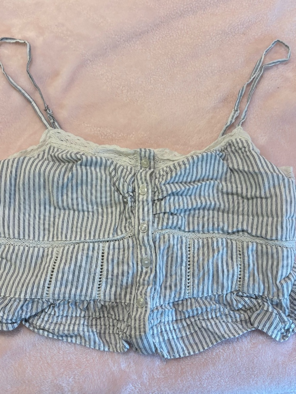 Cropped Striped Tank Top